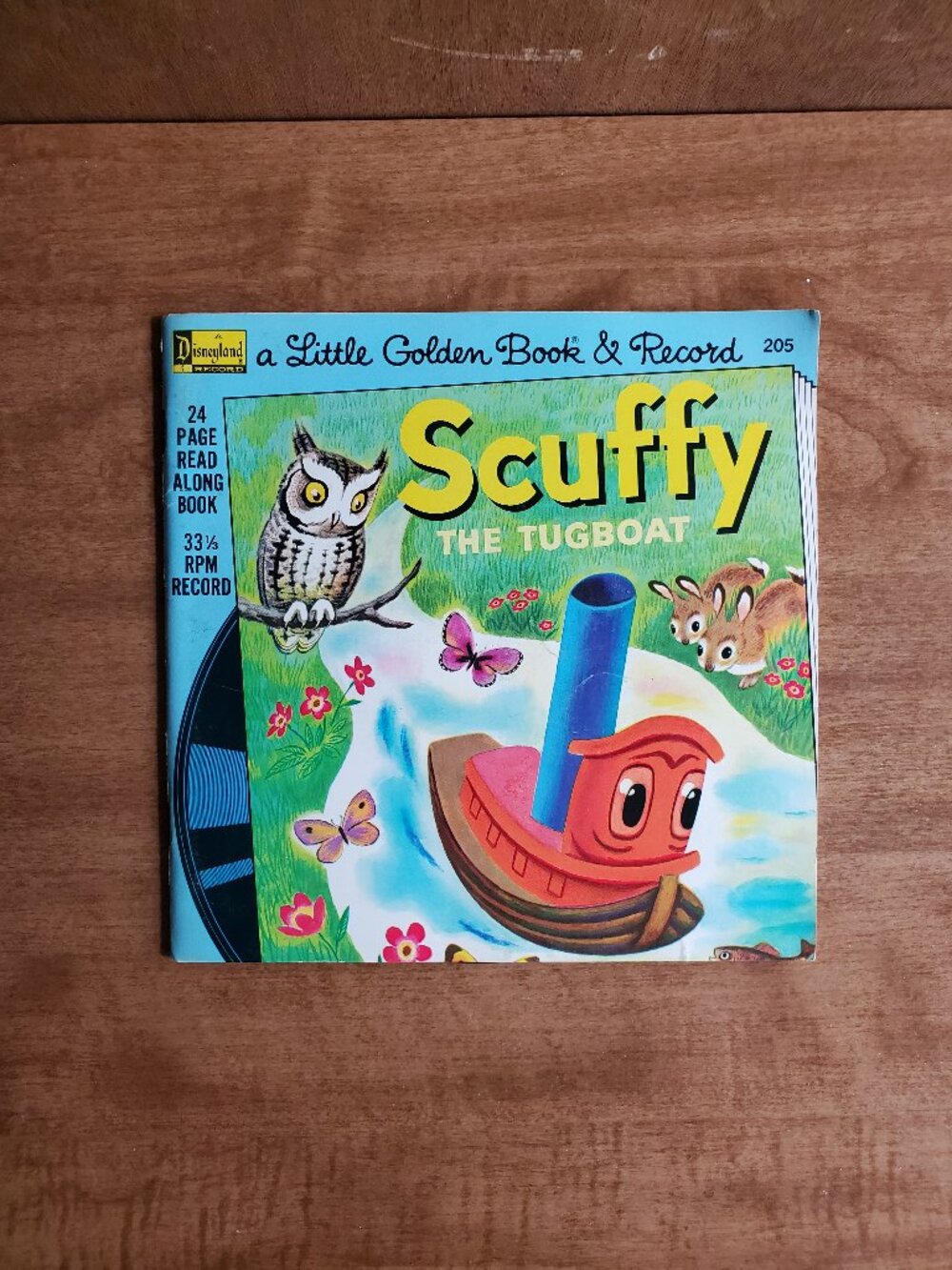 Vintage Scuffy Little Golden Book and Record